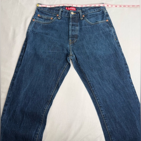 SUPREME NEW YORK Mens DENIM JEANS GOOD CONDITION Size 32 - Picture 3 of 11
